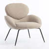 HR2045 Latte modern boucle szék fekete lábbal