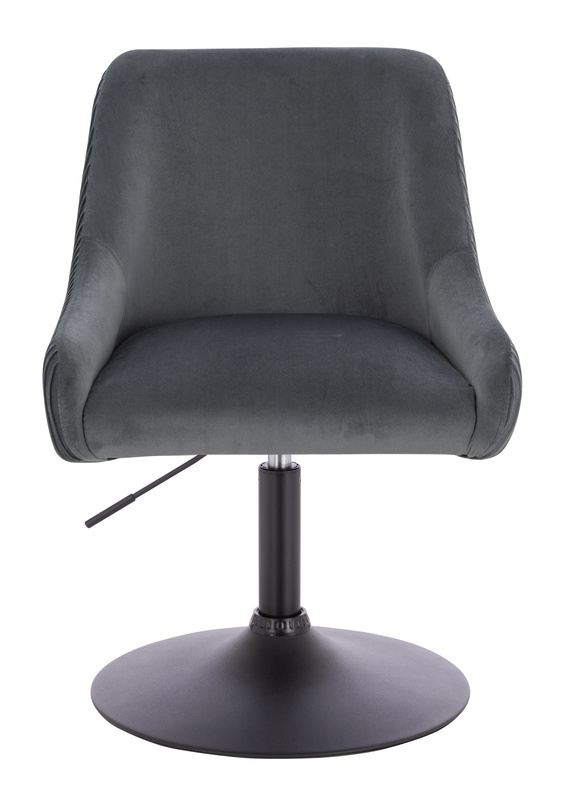 HR920N Grafit Modern Velúr Szék Fekete lábbal