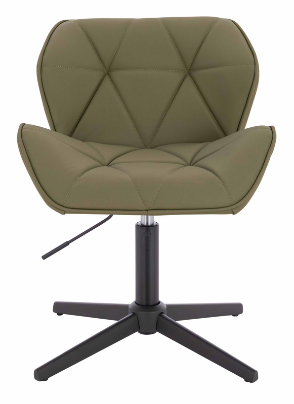 HR111CROSS Khaki Műbőr Premium Soft szék fekete lábbal