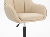 HR2055N Krémszínű Modern Műbőr Szék Fekete lábbal