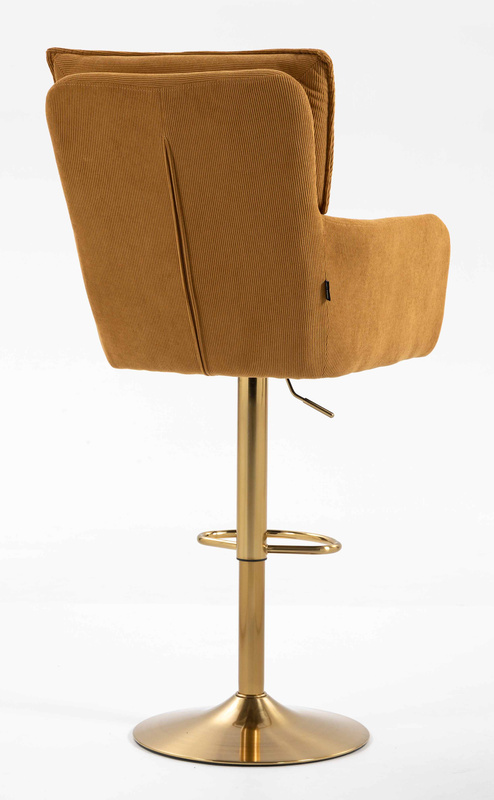 HR250W Curry Sárga Prémium Kordbársony Arany Lábbal