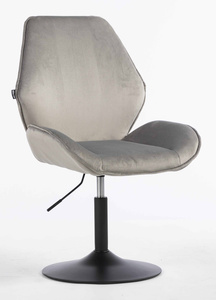 HR350N Acél modern velúr szék fekete lábbal