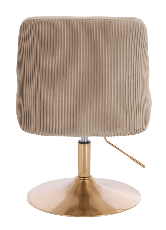 HR920N Latte Modern Velúr Szék Arany lábbal