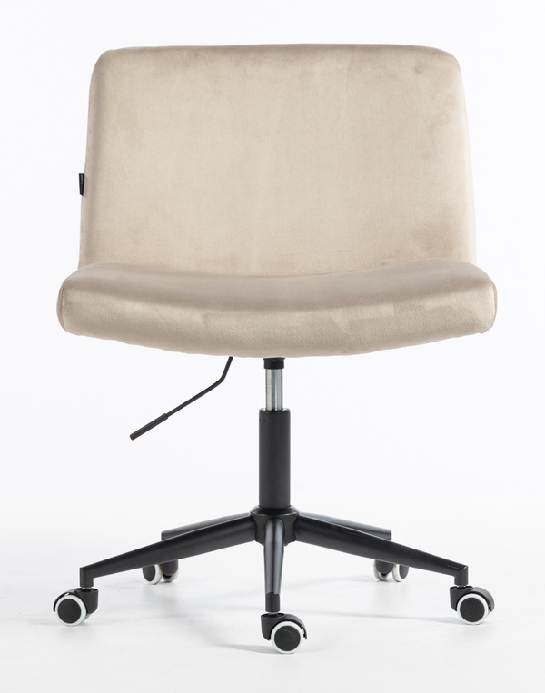 HR150K Latte Modern Velúr Szék Fekete lábbal