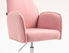 HR280N Púder Rózsaszín modern boucle szék krómozott lábbal