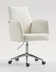 HR280K Krémszínű modern boucle szék krómozott lábbal