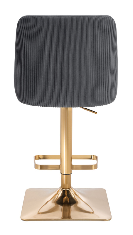 HR920KW Grafit Modern Velúr Szék Arany lábbal