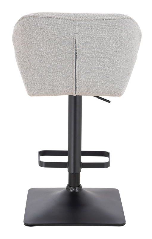 HR111KW Szürke modern boucle  szék fekete lábbal