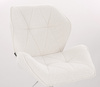 HR212CROSS Krémszínű modern boucle szék fekete lábbal