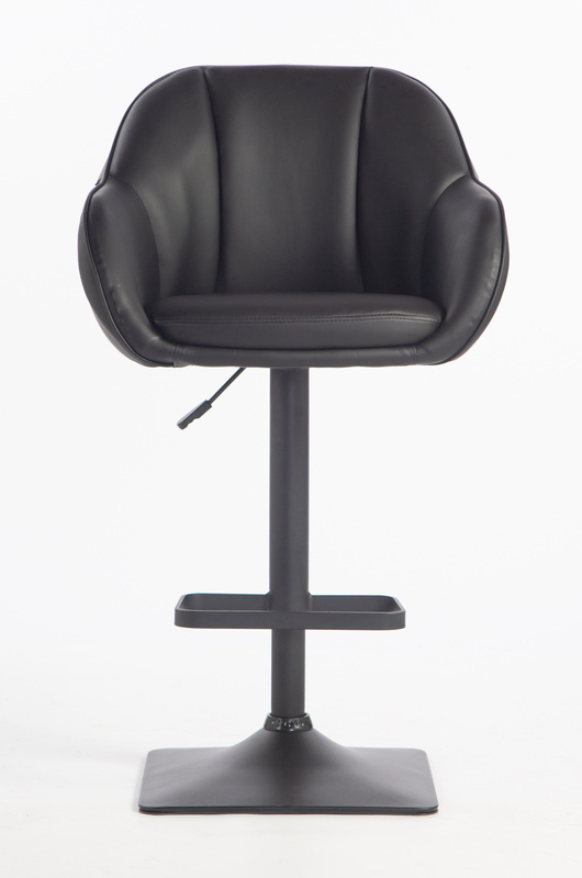 HR2055KW Fekete Modern Műbőr Szék Fekete lábbal