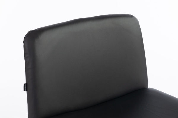 HR150 CSILLAGLÁB Fekete Modern Műbőr Szék Fekete lábbal