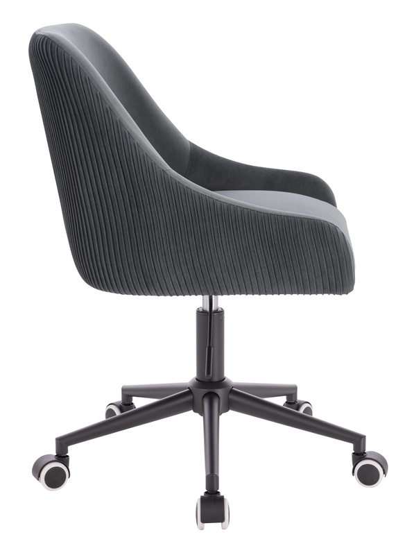 HR920K Grafit Modern Velúr Szék Fekete lábbal