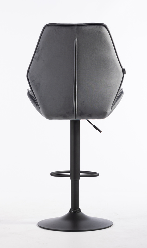 HR350W Grafit modern velúr szék fekete lábbal