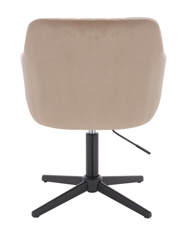 HR190CROSS Latte Modern Velúr Szék Fekete lábbal