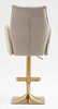 HR280KW Latte modern boucle szék arany lábbal
