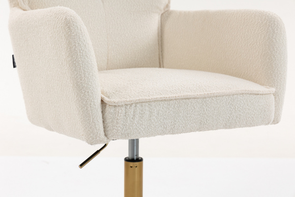 HR250CROSS Krémszínű Bárány Szék Arany Lábbal