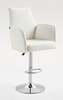 HR280W Krémszínű modern boucle szék krómozott lábbal