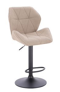 HR212W Latte modern boucle szék fekete lábbal