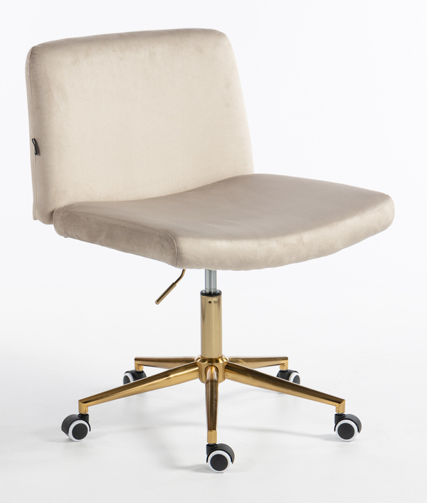 HR150K Latte Modern Velúr Szék Arany lábbal