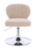 HR193N Latte modern boucle  szék krómozott lábbal