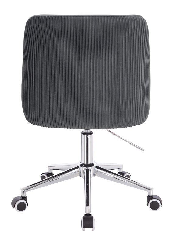 HR920K Grafit Modern Velúr Szék Krómozott lábbal