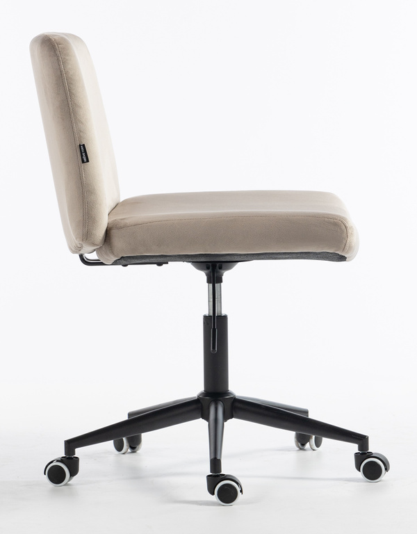 HR150K Latte Modern Velúr Szék Fekete lábbal