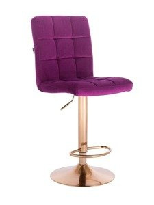 HR7009 Fukszia modern velúr szék arany lábbal