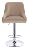 HR920W Latte Modern Velúr Szék Krómozott lábbal