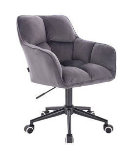 HR550K Grafit modern velúr szék fekete lábbal