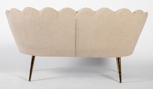 FREY Latte modern boucle kanapé arany lábbal
