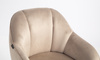 HR2055N Latte Modern Velúr Szék Krómozott lábbal