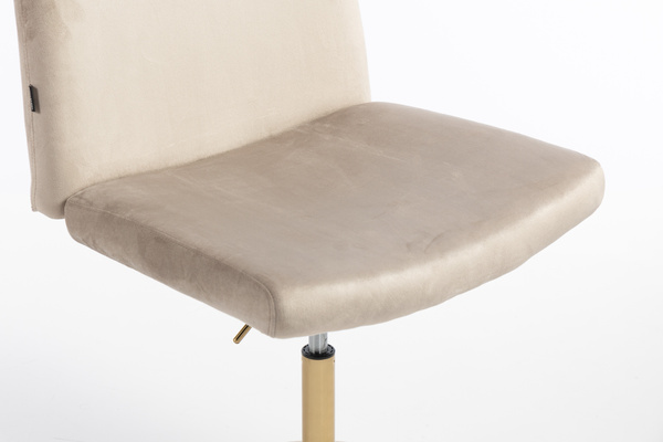 HR150N Latte Modern Velúr Szék Arany lábbal
