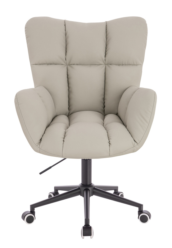 HR650K Ecru Műbőr Premium Soft szék fekete lábbal