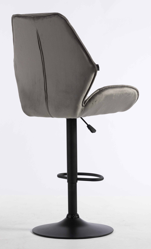 HR350W Acél modern velúr szék fekete lábbal