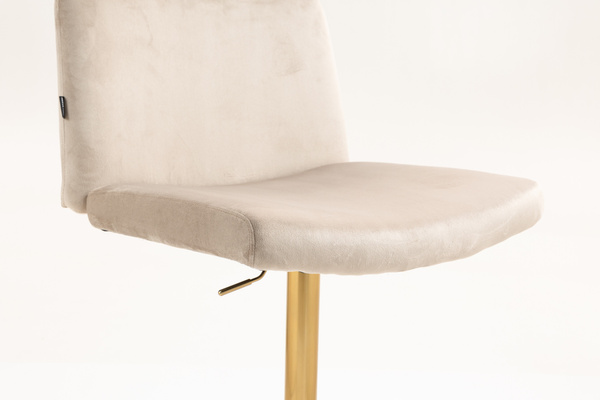 HR150W Latte Modern Velúr Szék Arany lábbal