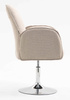 HR280N Latte modern boucle szék krómozott lábbal