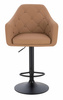 HR831W Karamell Műbőr Premium Soft szék fekete lábbal