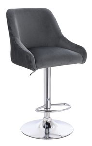 HR920W Grafit Modern Velúr Szék Krómozott lábbal