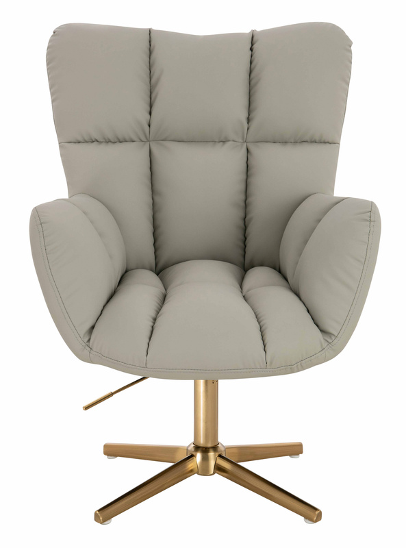 HR650CROSS Len Szín Műbőr Premium Soft szék arany lábbal