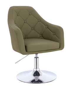 HR831N Khaki Műbőr Premium Soft szék Krómozott lábbal