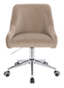 HR920K Latte Modern Velúr Szék Krómozott lábbal