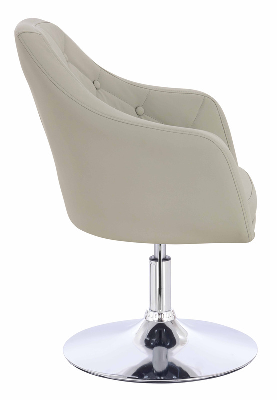 HR831N Len Szín Műbőr Premium Soft szék Krómozott lábbal