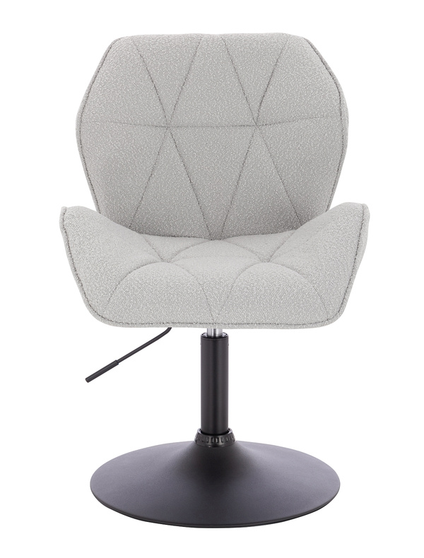 HR212N Szürke modern boucle szék fekete lábbal