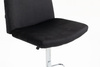 HR150W Fekete Modern Velúr Szék Krómozott lábbal
