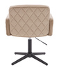 HR802CROSS Latte Modern Velúr Szék Fekete lábbal