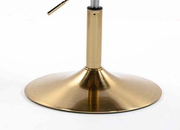 HR250N Latte modern velúr szék arany lábbal