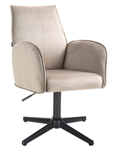 HR280CROSS Latte Modern Velúr Szék Fekete lábbal