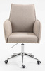 HR280K Latte modern boucle szék krómozott lábbal