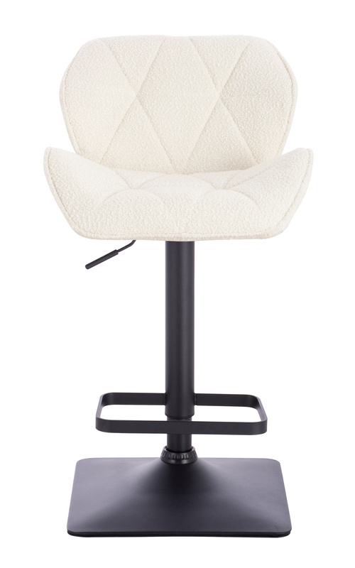 HR111KW Krémszínű modern boucle  szék fekete lábbal