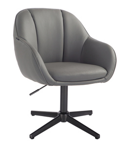 HR2055CROSS Szürke Modern Műbőr Szék Fekete lábbal